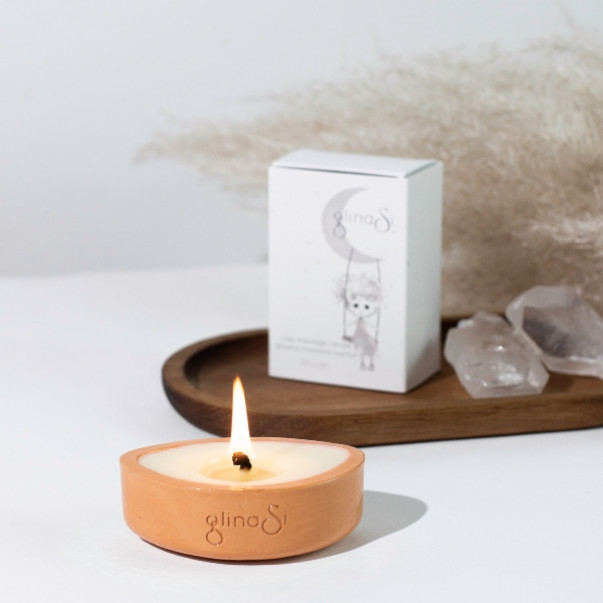 Clay massage candle Moon